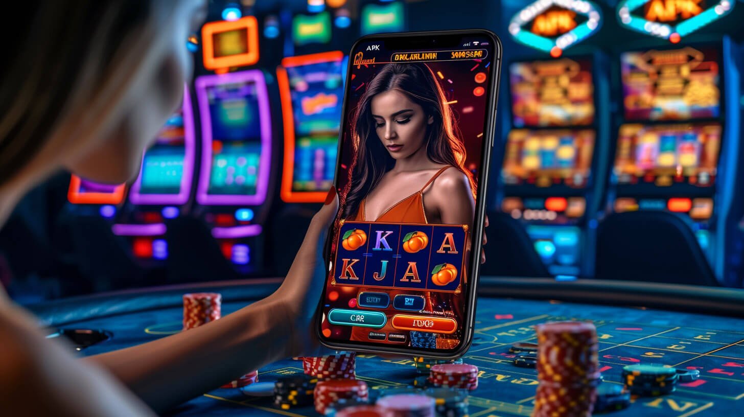 Clean mobile slot interface shown inside 9777 apk guide content